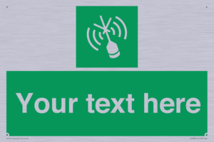 Custom sign safe condition Emergency position beacon